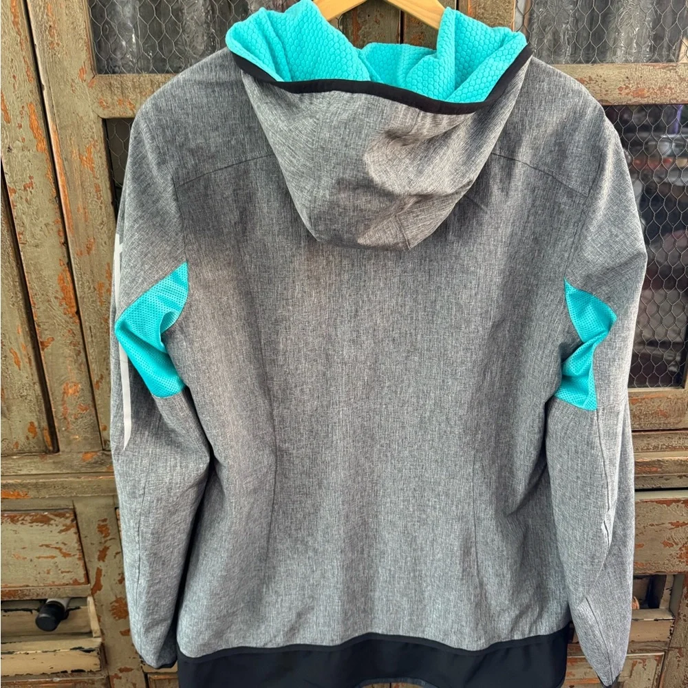 Fox Teal and Gray Hooded Jacket - Picture 4 of 7
